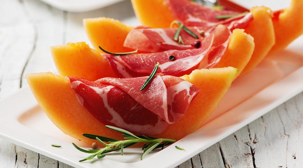 Melon et jambon cru